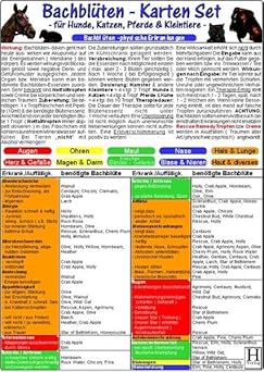 Bachblüten-Karten Set für Hunde, Katzen, Pferde & Kleintiere